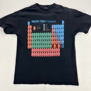 Vintage Periodic Table of Elements Science T Shirt Cotton Expressions 2002